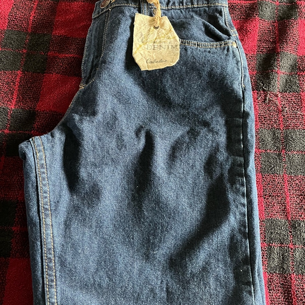 Cabela’s Flannel lined Denim Jeans. Size 10 short.